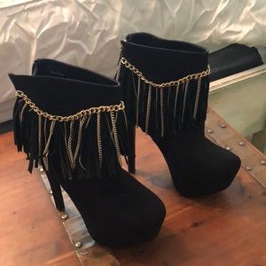 Bebe platform booties
